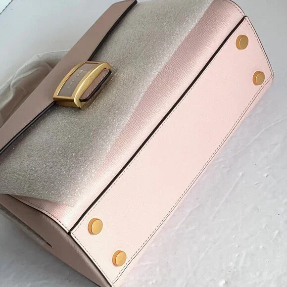 Kate Spade Katy Medium Top-Handle Crossbody Bag Antique Pink Leather Shoulder - Picture 9 of 11